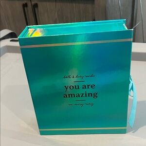Bath & Body Works Iridescent Blue Gift Box